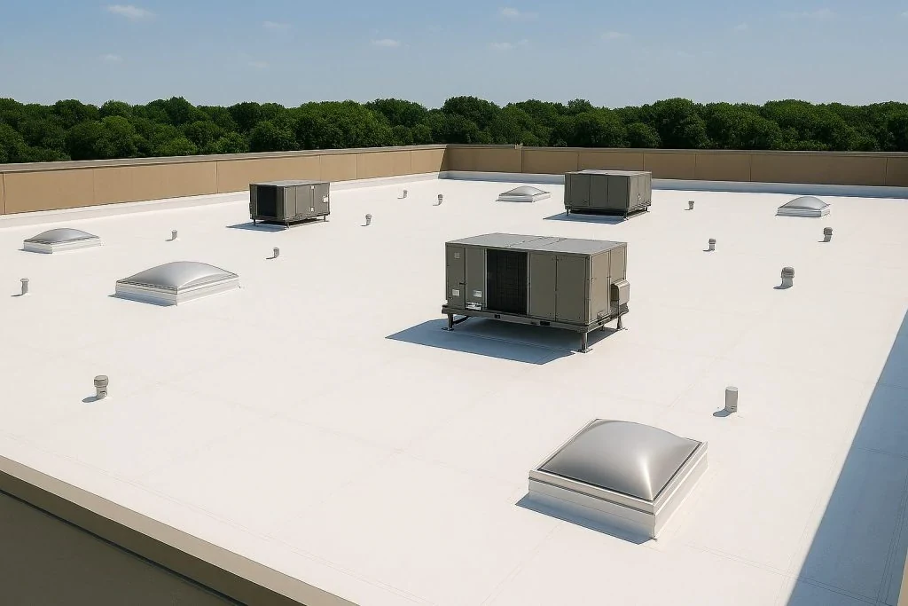 Black EPDM Roofing Systems in Fort Collins, CO roof view 1